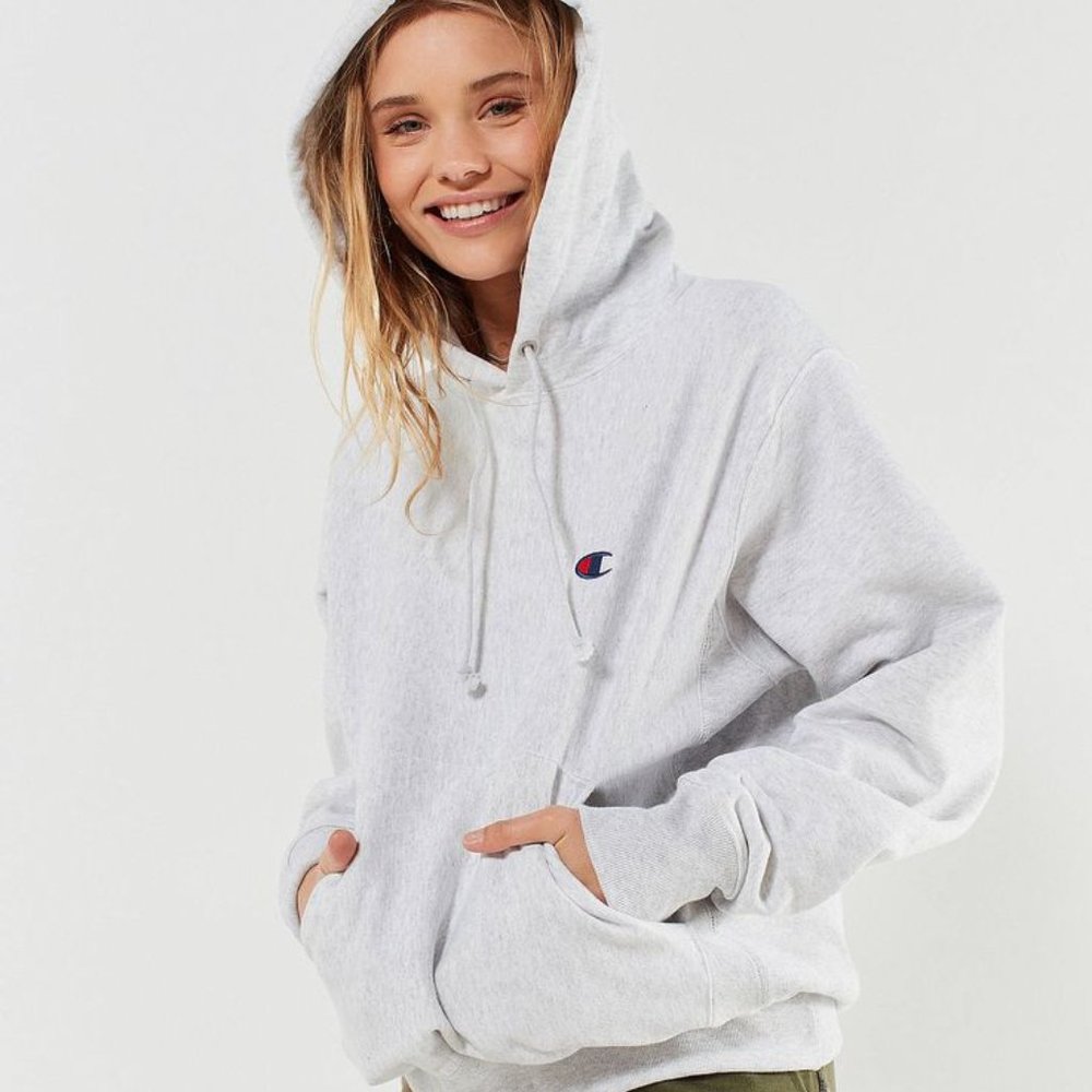 CHAMPION Reverse Weave Logo Hoodie Sweatshirt